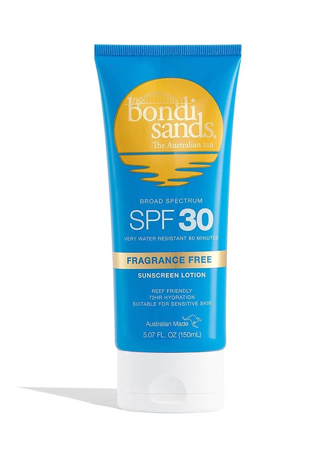 BONDI SANDS لوشن واقي من الشمس خالي من العطر SPF 30 150 مل – حماية واسعة النطاق - Image 1